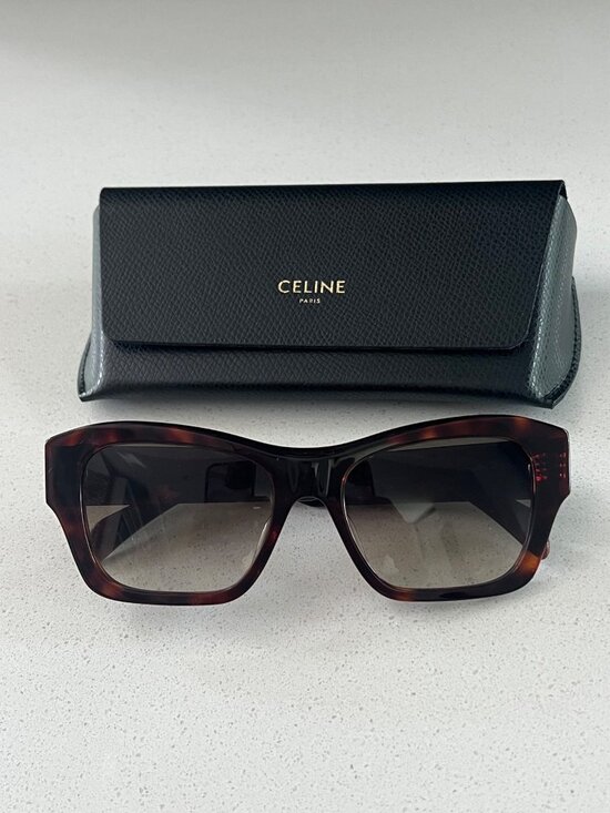 Celine Triomphe CL40330U Gradient brown havana Butterfly Sunglasses main image 6